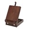 KINGART® Wooden Tabletop Easel Art Box, Adjustable & Portable, Espresso Finish
